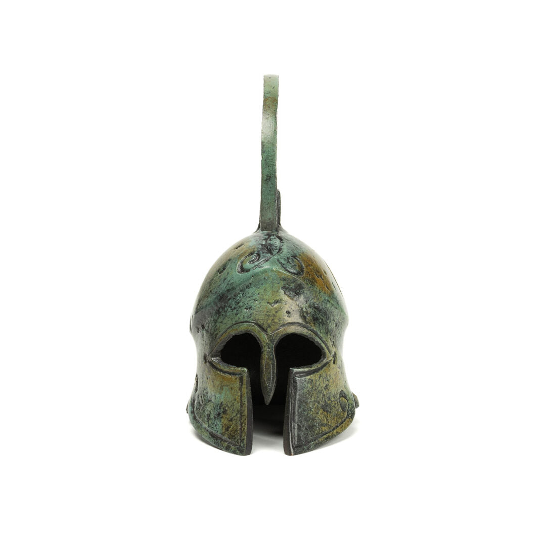 Spartan Helmet - Bronze Sculpture