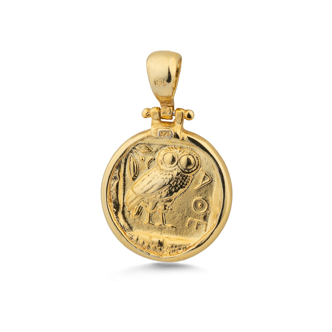 Alexander The Great Pendant - Gold Plated and Sterling Silver