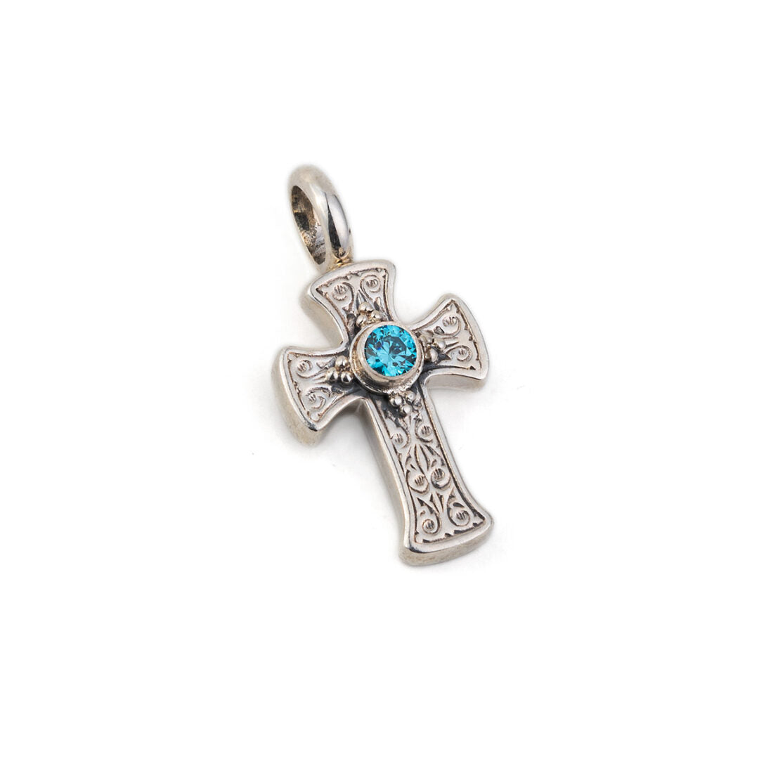 Gerochristo – Cross with Zircon 925 Sterling Silver