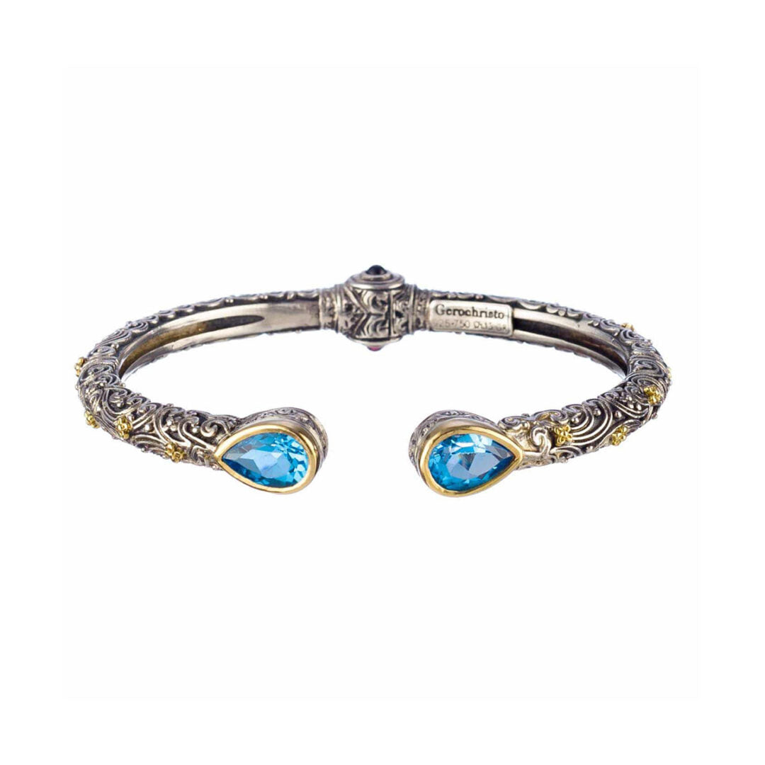 Gerochristo - Eva bracelet in 18K Gold and Sterling silver