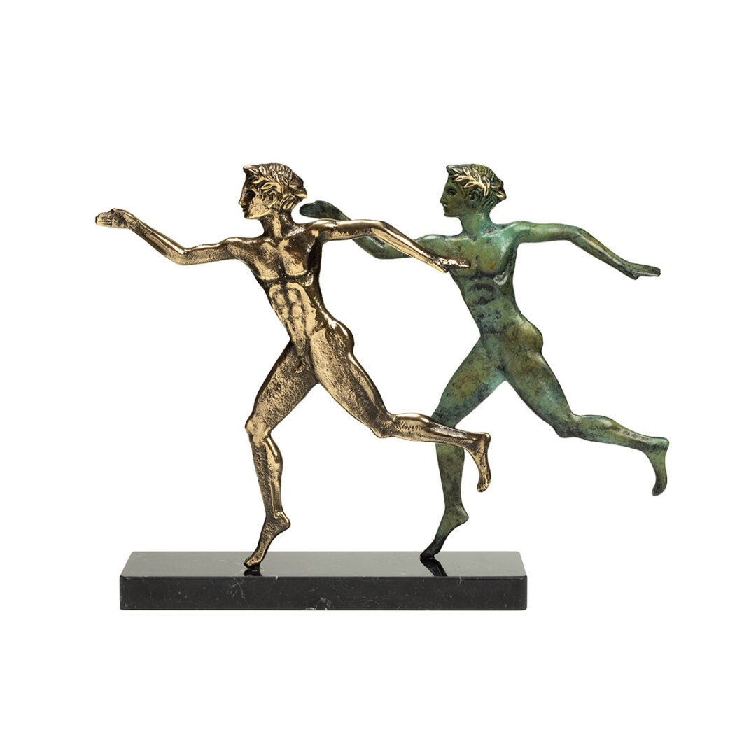 Ancient Greek Olympic Runners - Bronze Sculpture