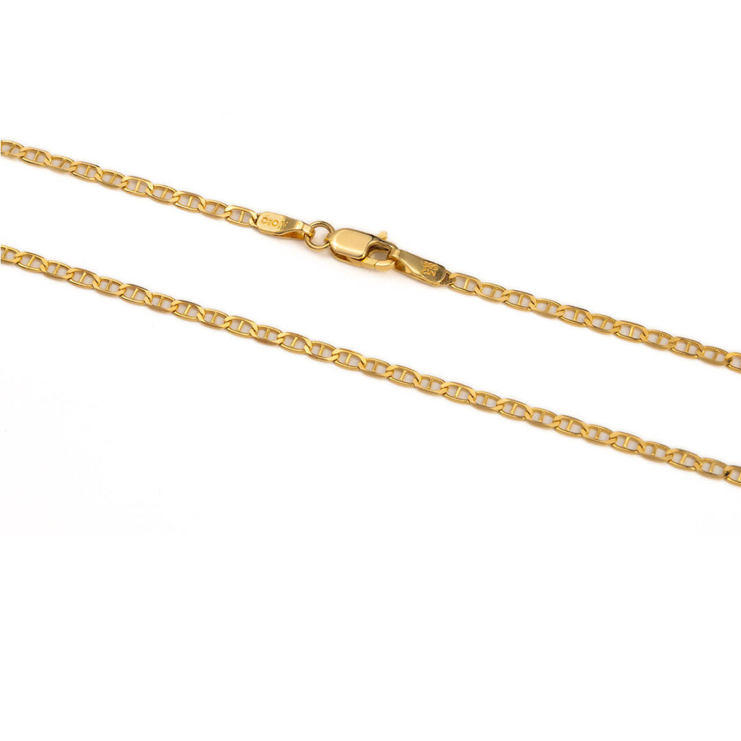 14K Gold Anchor Chain