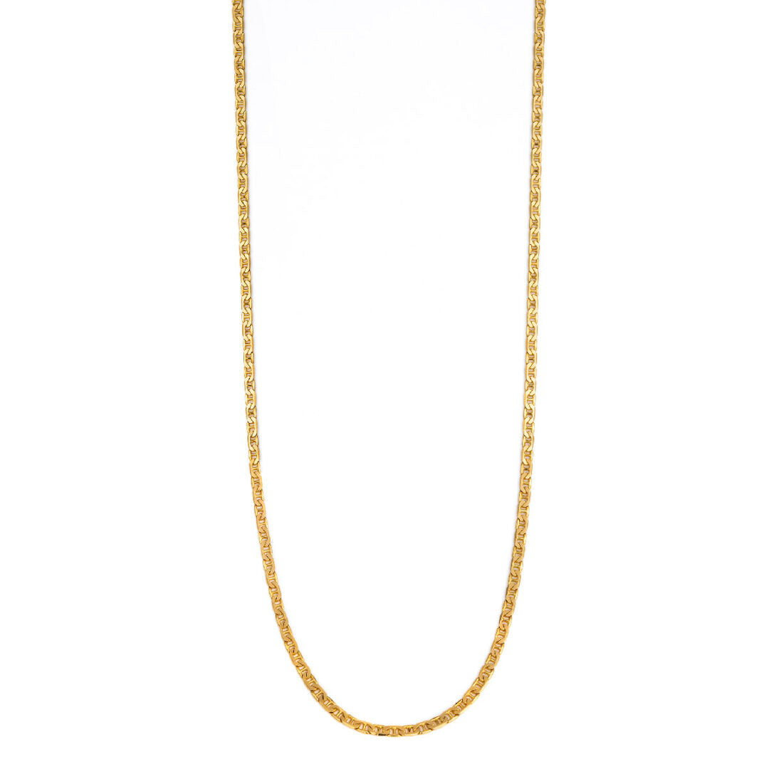 Αλυσίδα Χρυσή 9Κ Flat Mariner 55 cm