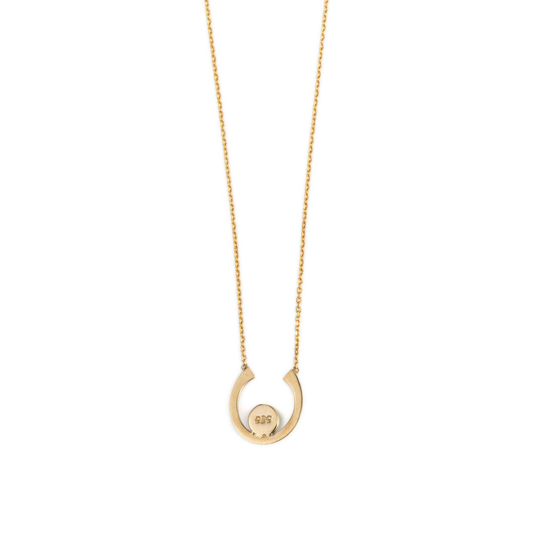 Petal Evil Eye Necklace – 14K Gold