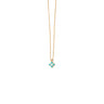 Cross Necklace with Enamel – 14K Gold — Turquoise