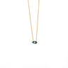 Evil Eye Necklace – 14K Yellow Gold with Blue Enamel — Blue