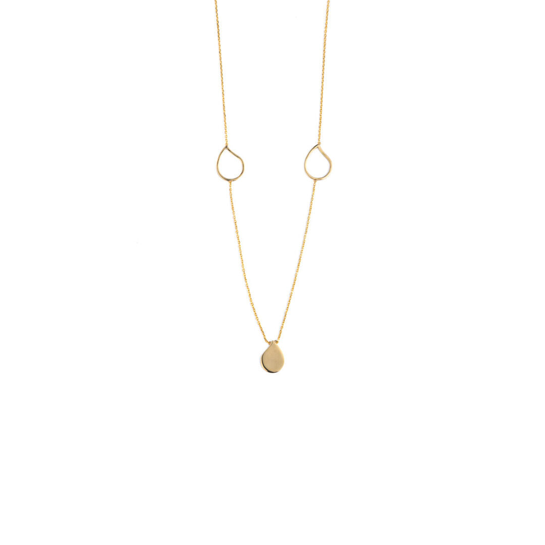 Drop Necklace - 14K Yellow Gold