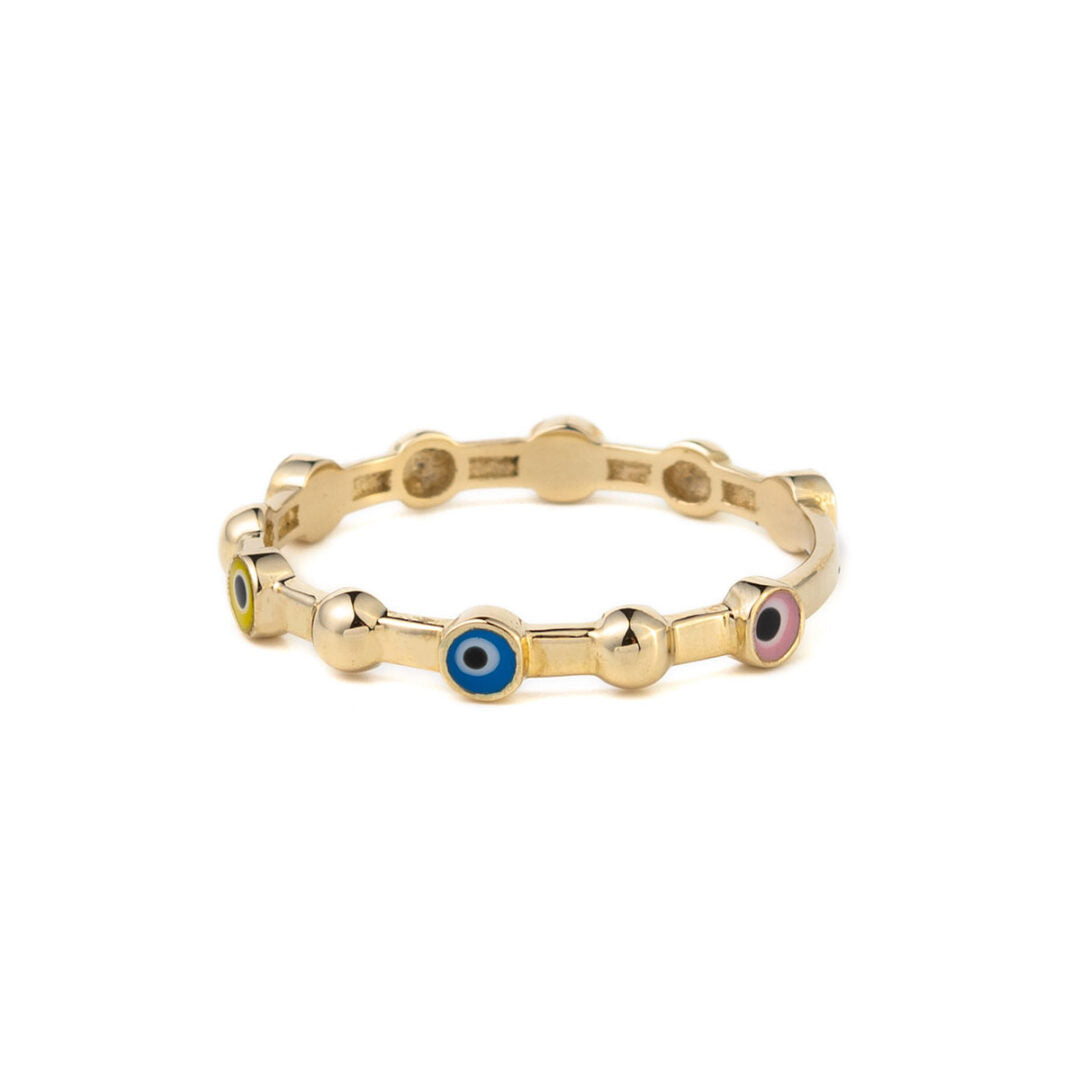 Eye Ring – 14K Yellow Gold