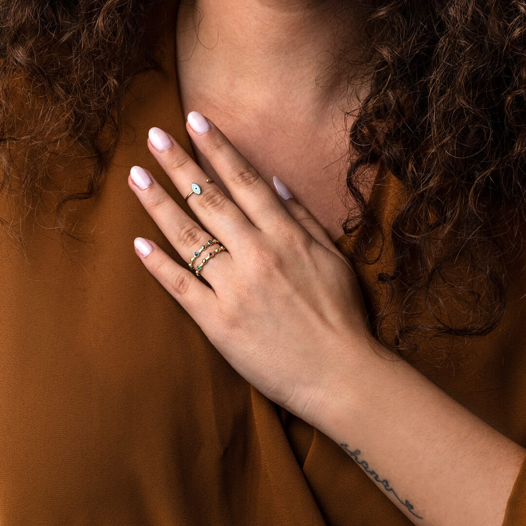 Open Eye Ring – 14K Yellow Gold