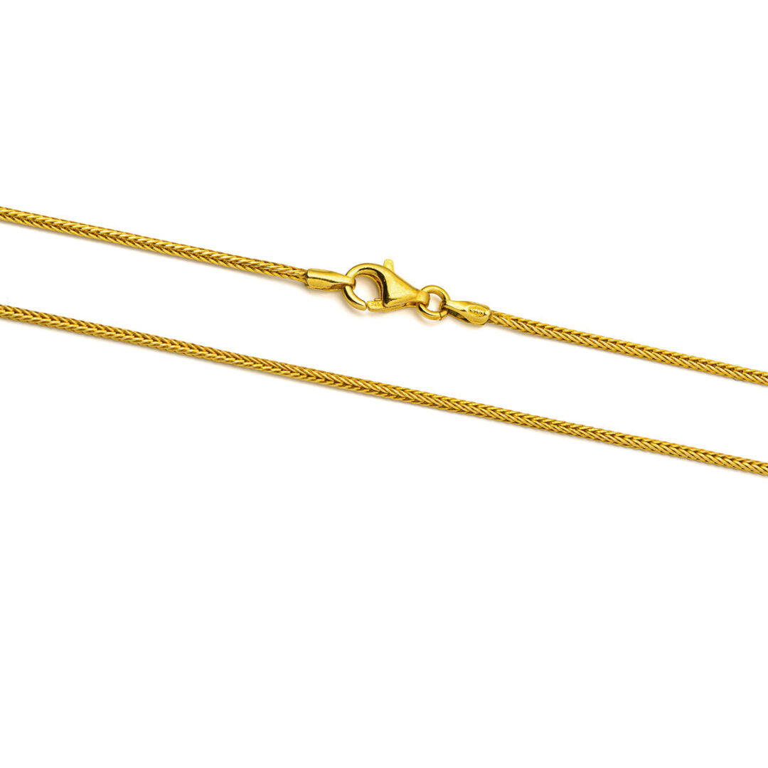 Wheat Chain - 925 Sterling Silver and Gold Plated