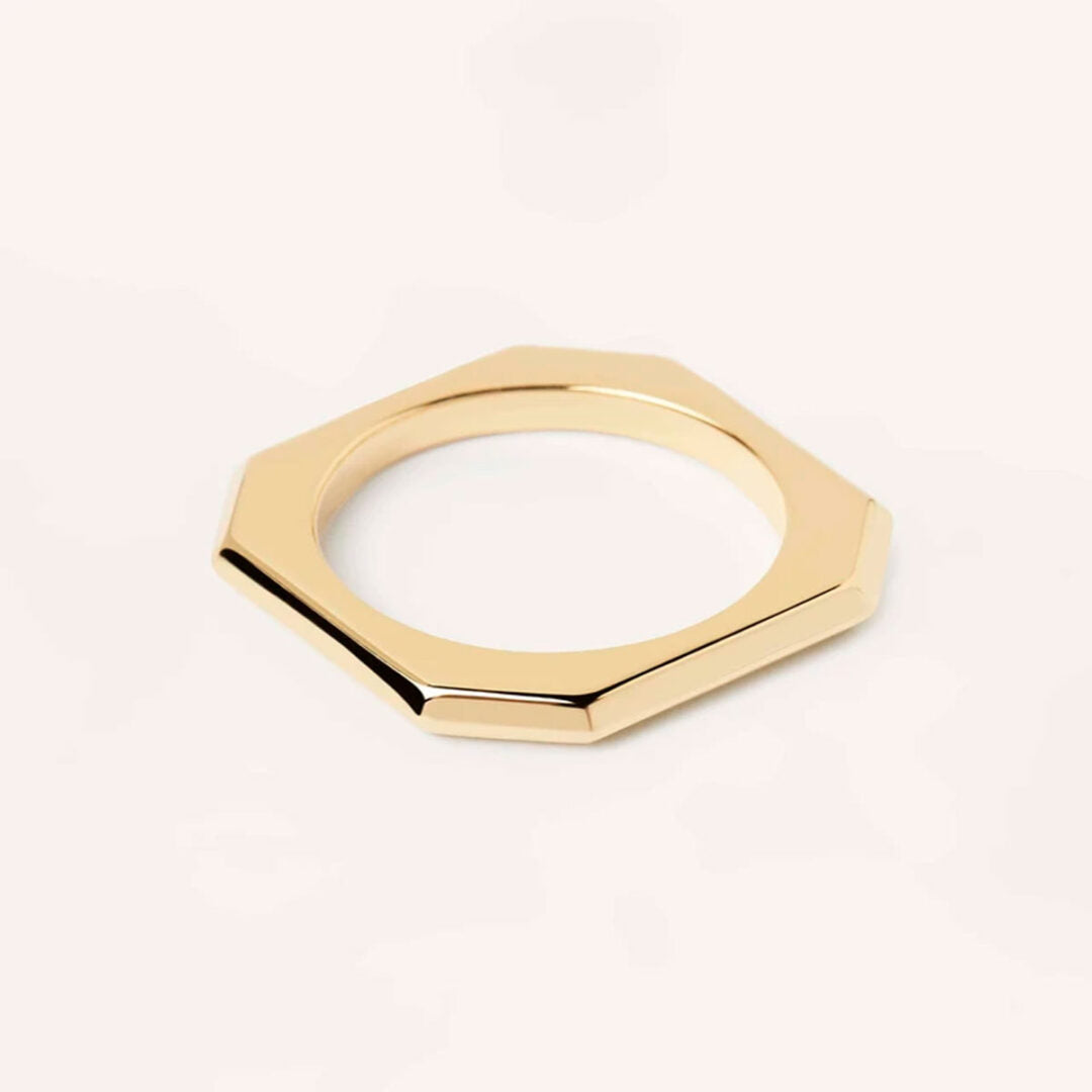 Signature Link Gold Ring