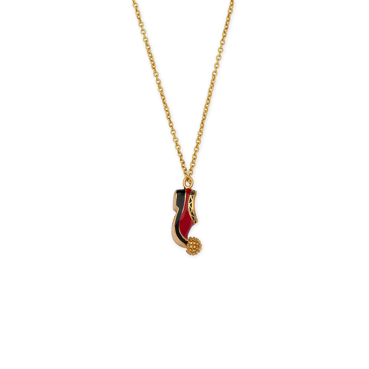 Greek Tsarouchi Necklace – 925 Sterling Silver and Gold Plated