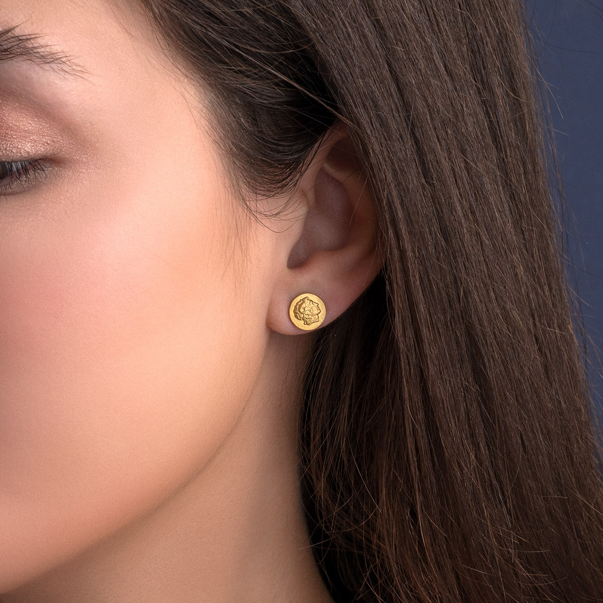 Alexander the Great Stud Earrings - 925 Sterling Silver