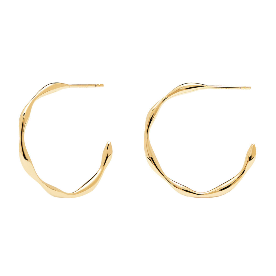 PD Paola Vanilla Gold Earrings
