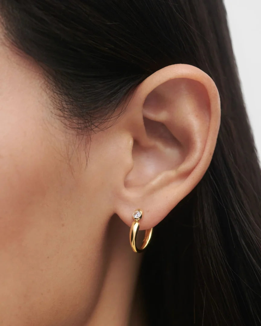 PDPAOLA Becca hoops earrings