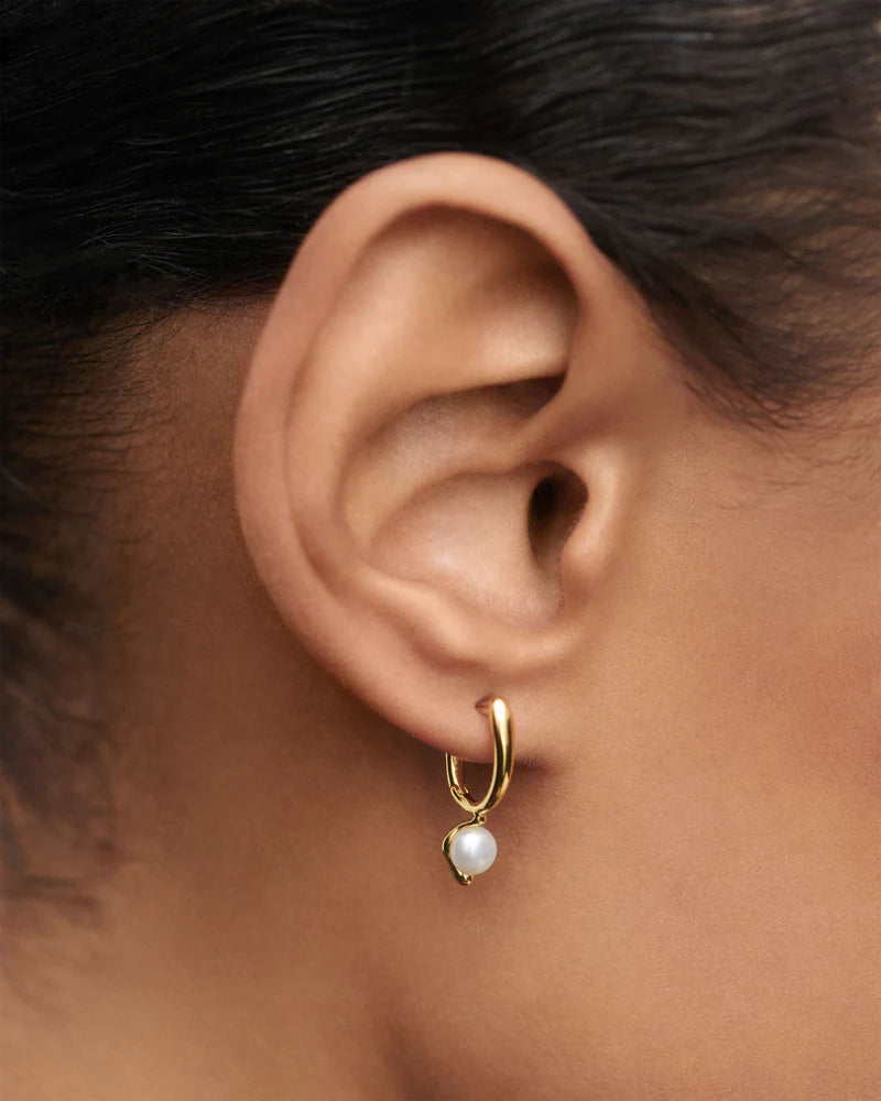 PDPAOLA La Perla Mini hoops earrings