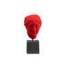Hygeia Bust Statue – Greek Goddess of Health Sculpture — Red