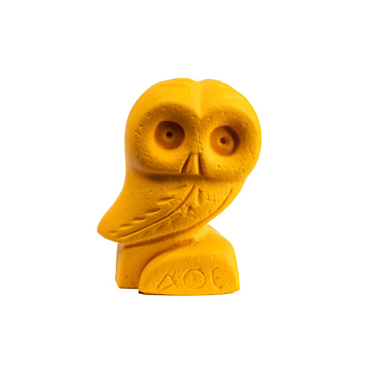 Owl Sculpture – Symbol of Knowledge — Yellow