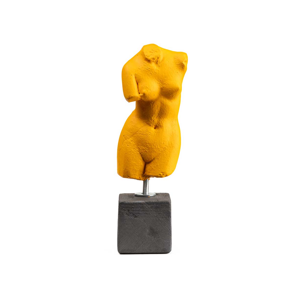 Female Body Statue – Classical Sculpture — Yellow
