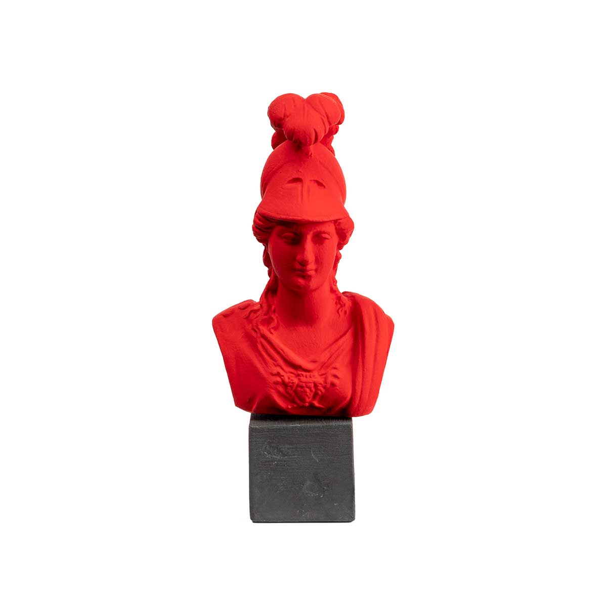 Athena Goddess Sculpture – Greek Mythology Art Décor — Red