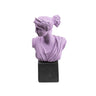 Greek Goddess Artemis Bust Statue – Ancient Sculpture Home Decoration — Lilac