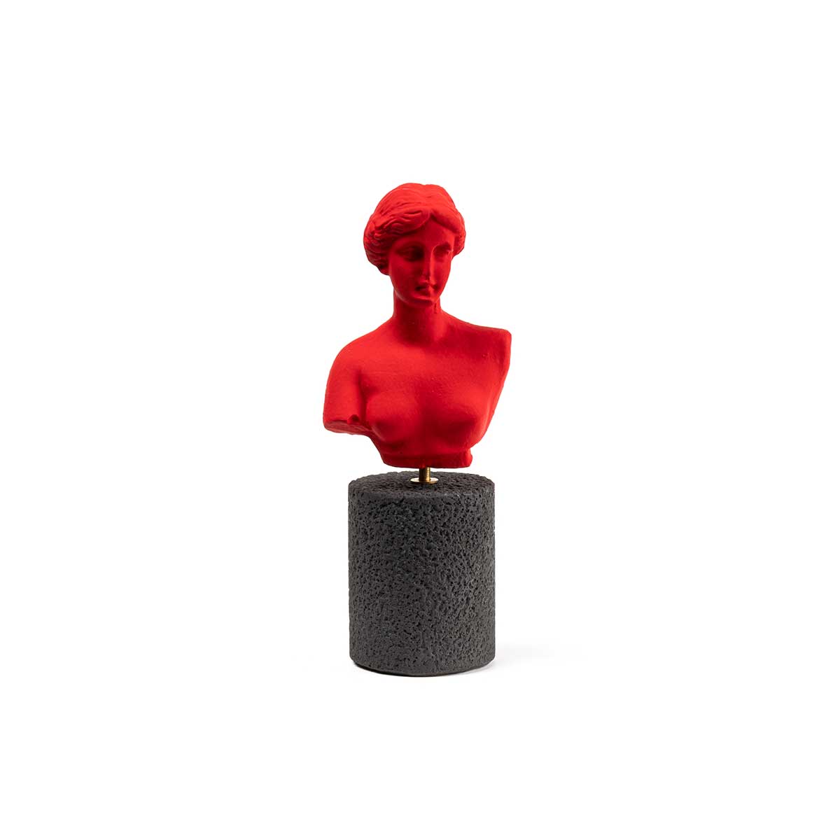 Aphrodite Greek Goddess Bust Statue – Classical Sculpture Décor — Red