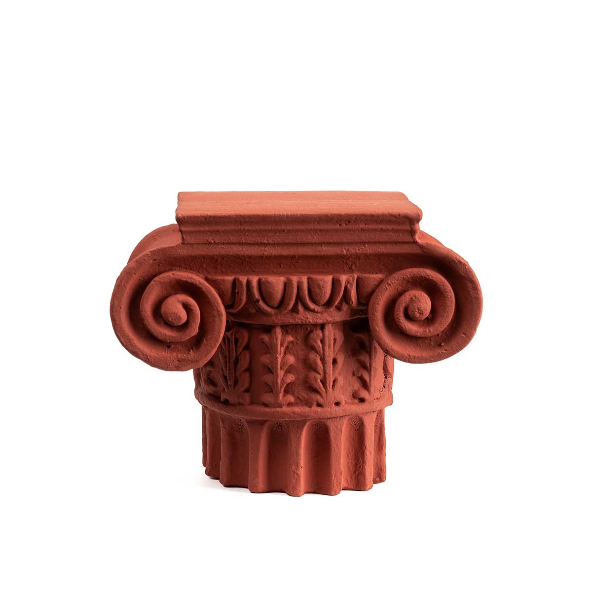 Ancient Greek Ionic Column Sculpture — Brown