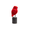 Wisdom Owl Sculpture — Red