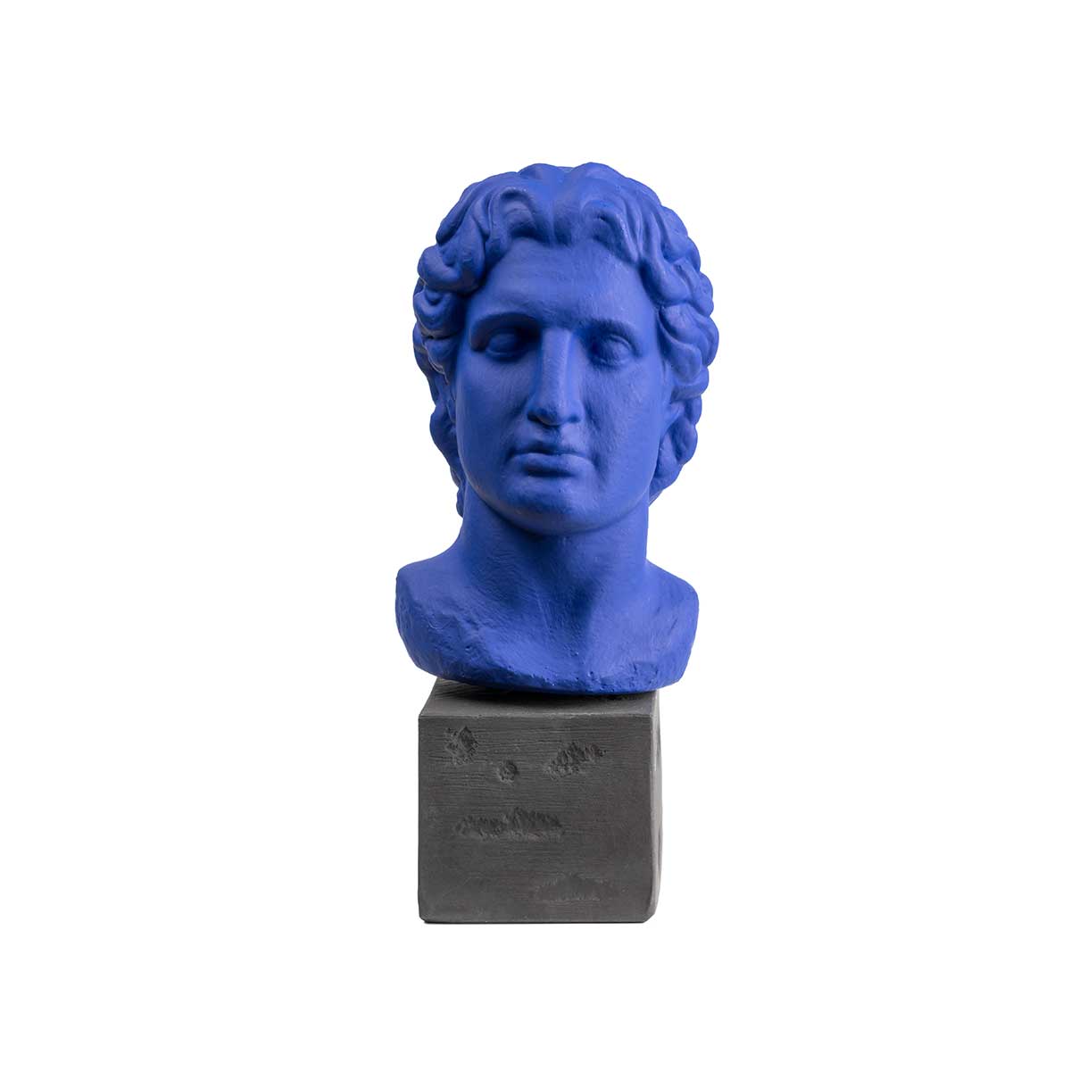 Alexander the Great Statue – Classical Warrior Art Sculpture — Purple