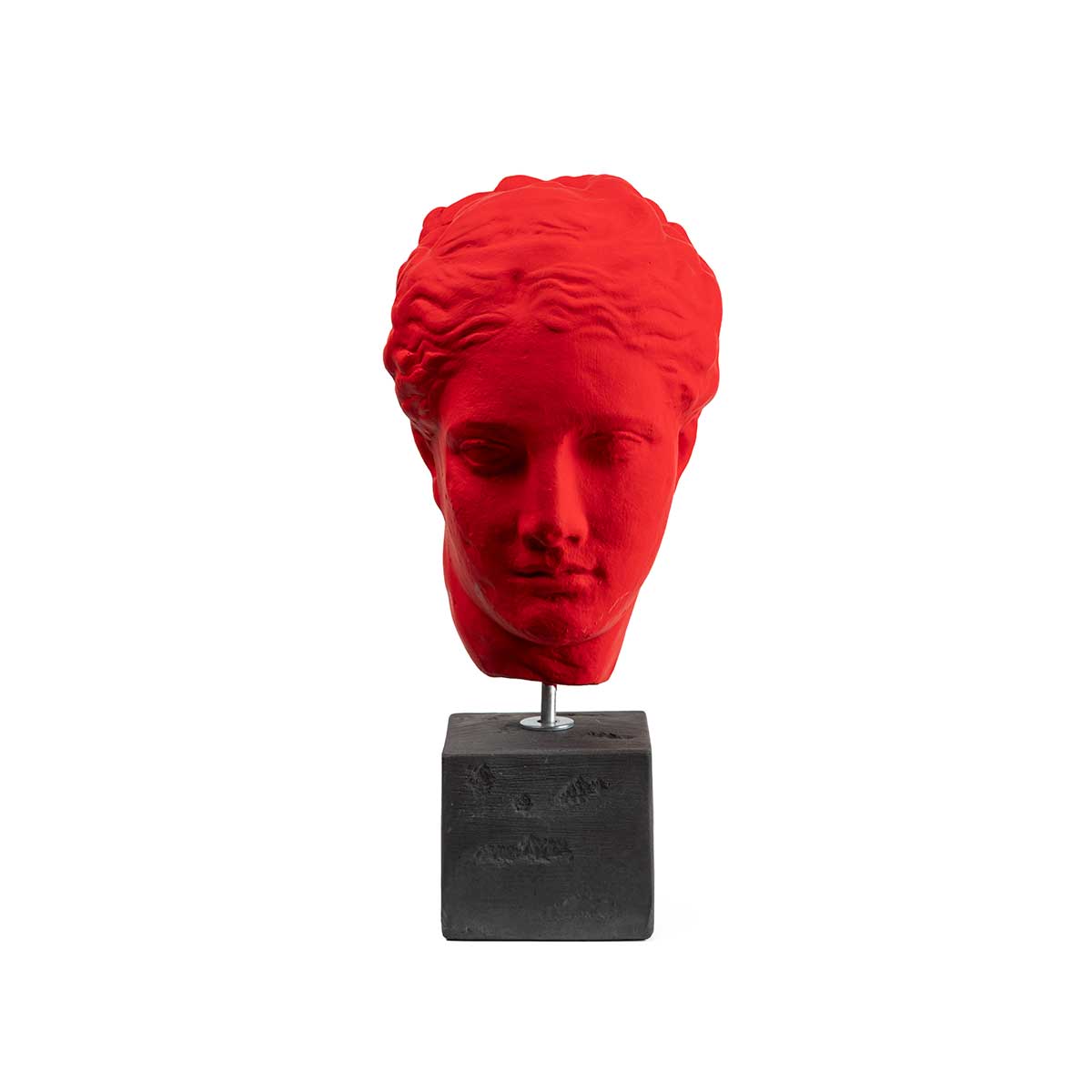 Hygeia Bust Statue – Timeless Greek Mythology Art Piece — Red