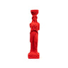 Caryatid Statue – Maiden Female Figure – Erechtheion Acropolis of Athens — Red