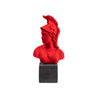 Athena Bust Statue – Greek Goddess of Wisdom Sculpture — Red