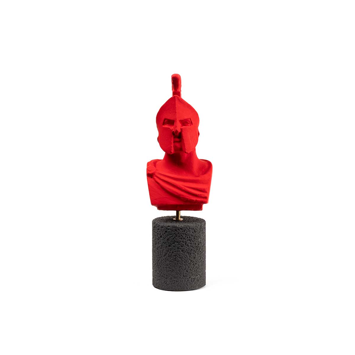 Leonidas Bust Statue – Legendary Spartan Warrior Sculpture — Red