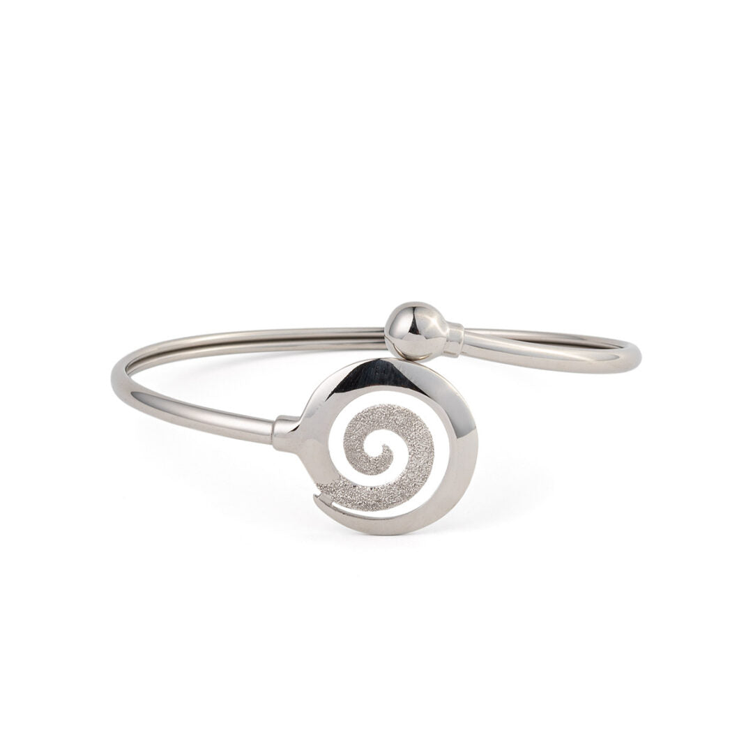 Spiral Hinge Bracelet - 925 Sterling Silver