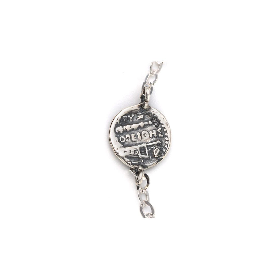 Alexander the Great Coin Chain Bracelet