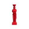 Caryatid Small Statue – Maiden Female Figure – Erechtheion Acropolis of Athens — Red