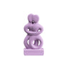 Twin Figurines – Cycladic Art Inspired Sculpture Set — Lilac
