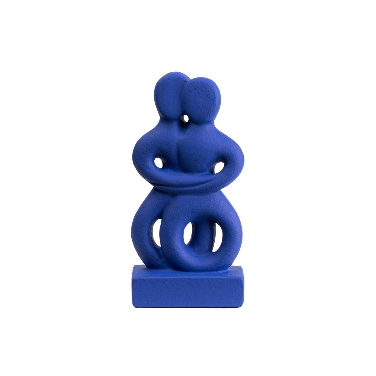 Twin Figurines – Cycladic Art Inspired Sculpture Set — Purple