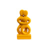 Twin Figurines – Cycladic Art Inspired Sculpture Set — Yellow