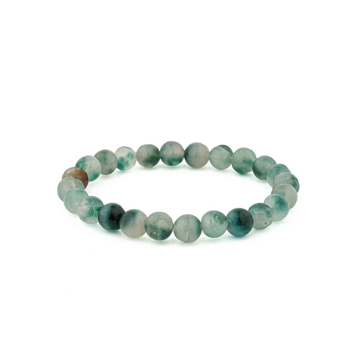 Natural Gemstone Beaded Bracelet – Elastic & Unisex