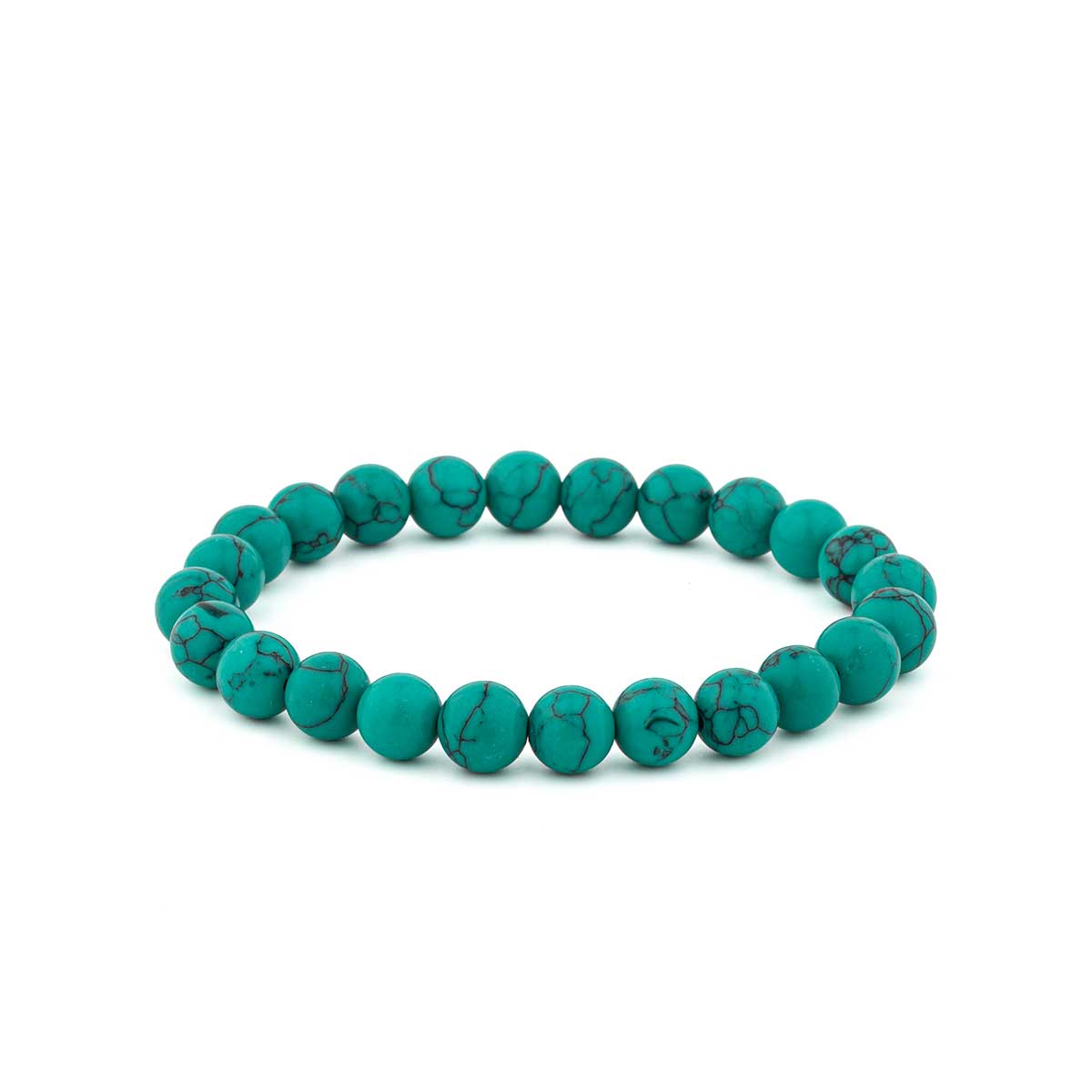 Natural Gemstone Beaded Bracelet – Elastic & Unisex