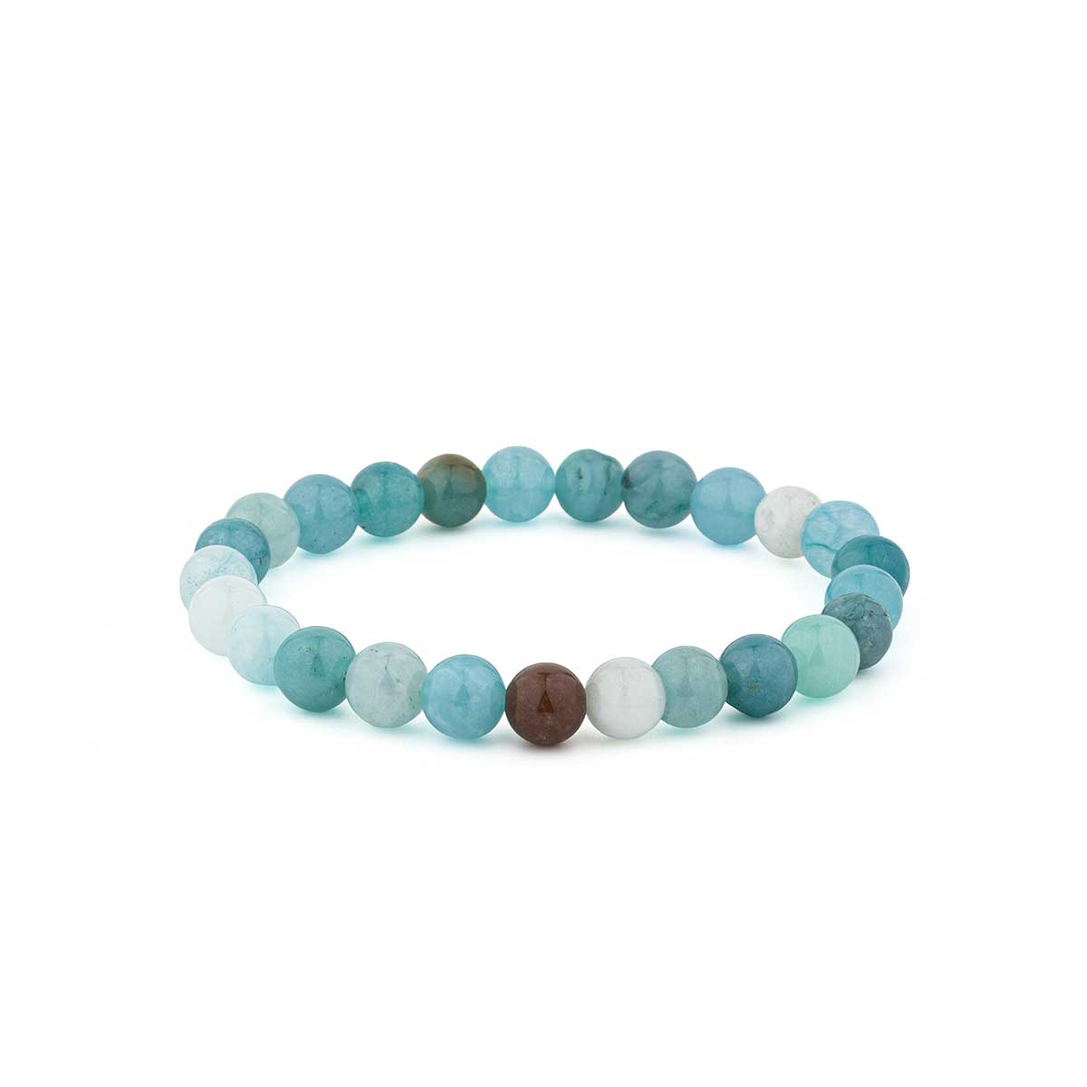 Natural Gemstone Beaded Bracelet – Elastic & Unisex