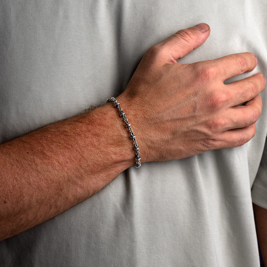 Silver Men's Chain Bracelet