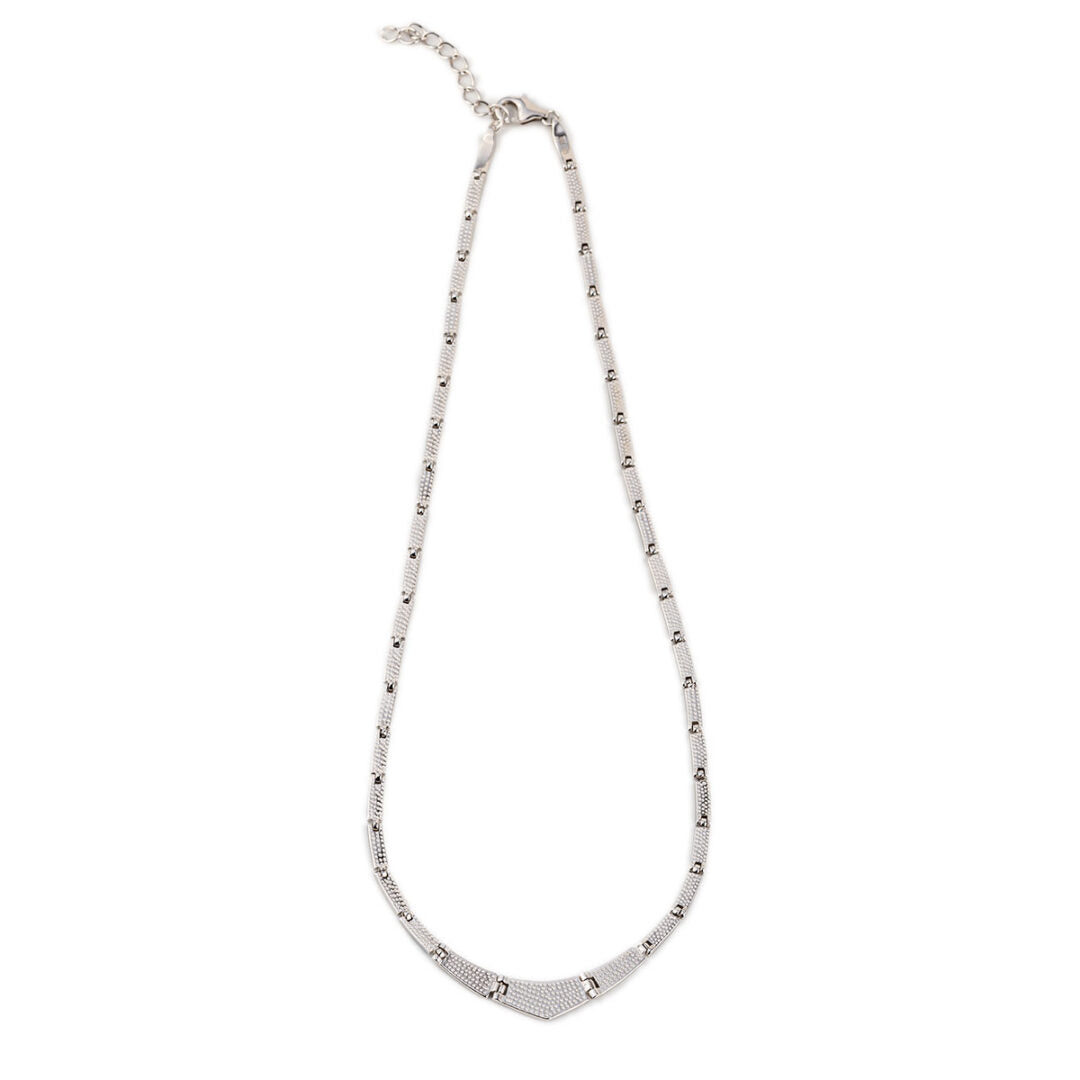 Blue Opal Necklace - Sterling Silver