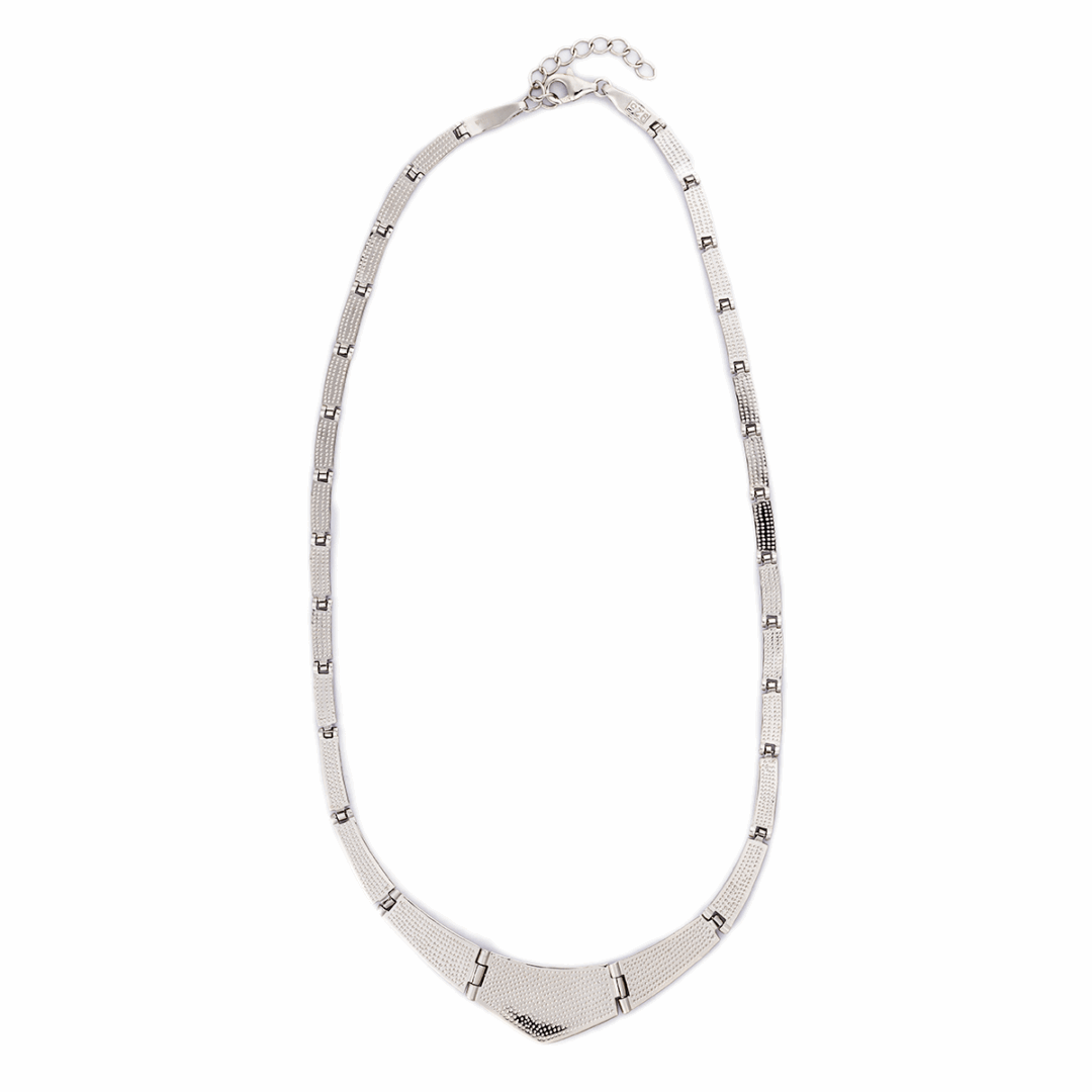 Blue Opal Necklace - Sterling Silver