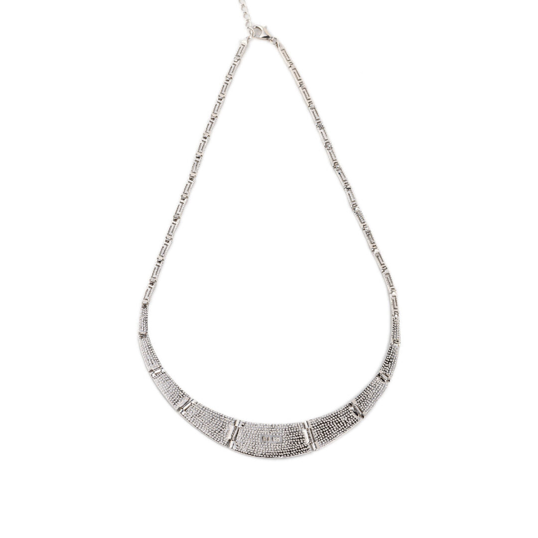 Greek Key Blue Opal necklace