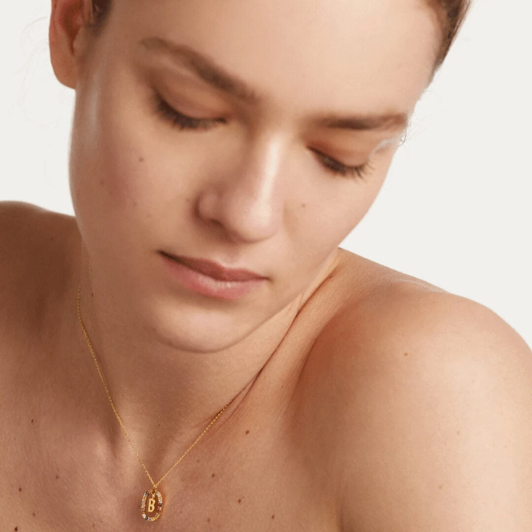 PD Paola Letter B Necklace - 18k Gold plating