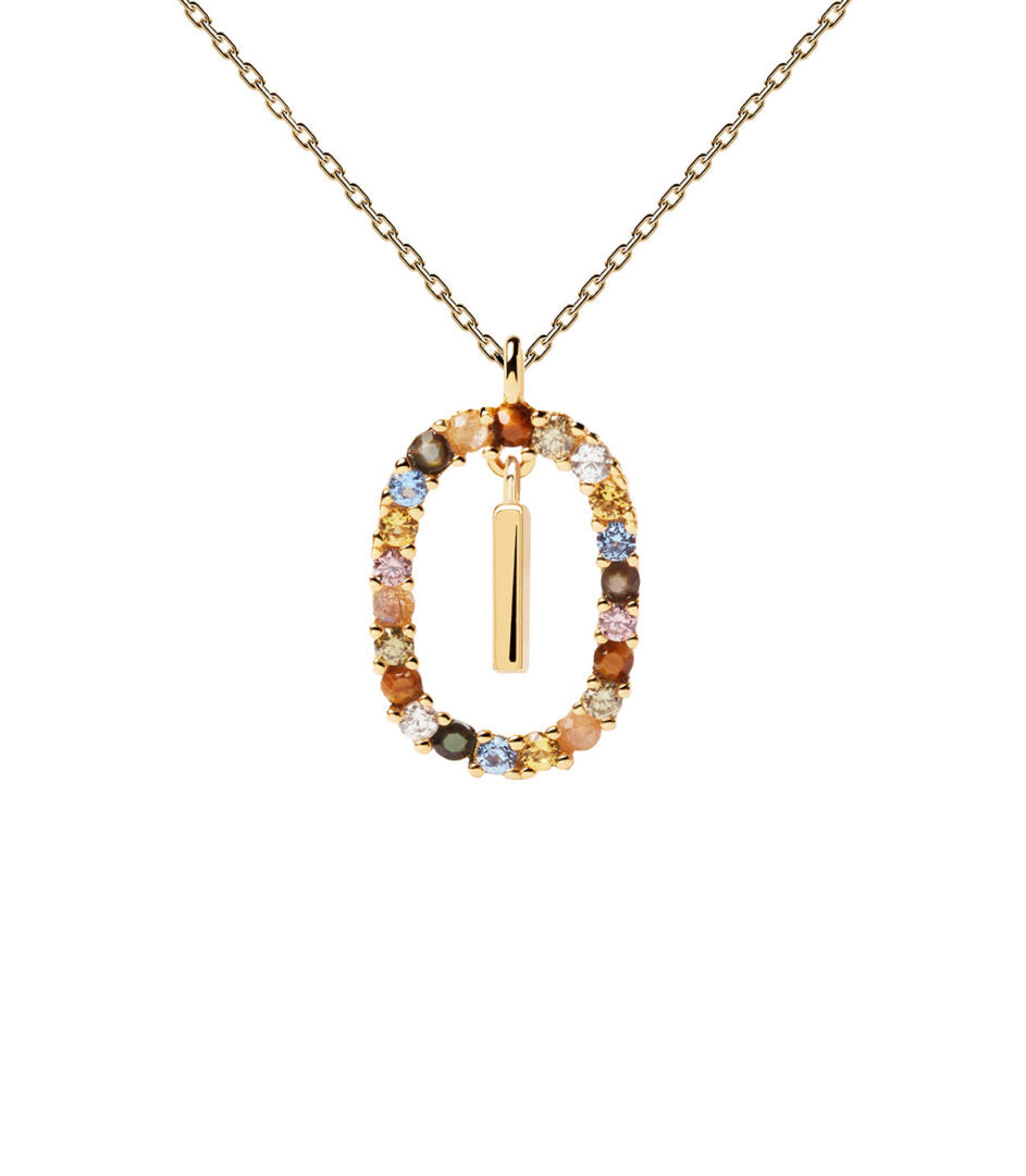 PD Paola Letter I Necklace - 18k Gold plating