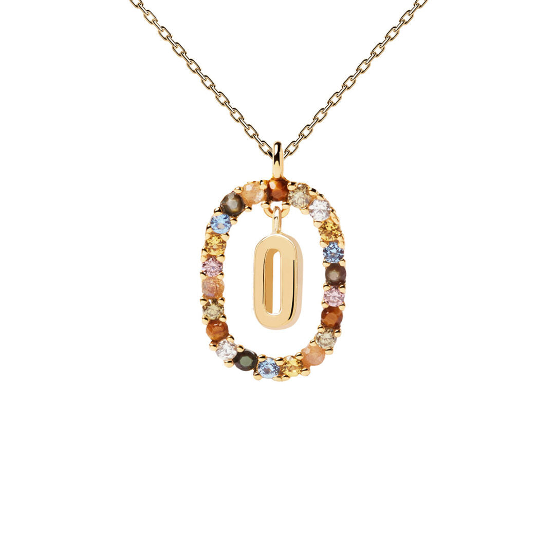 PD Paola Letter O Necklace - 18k Gold plating