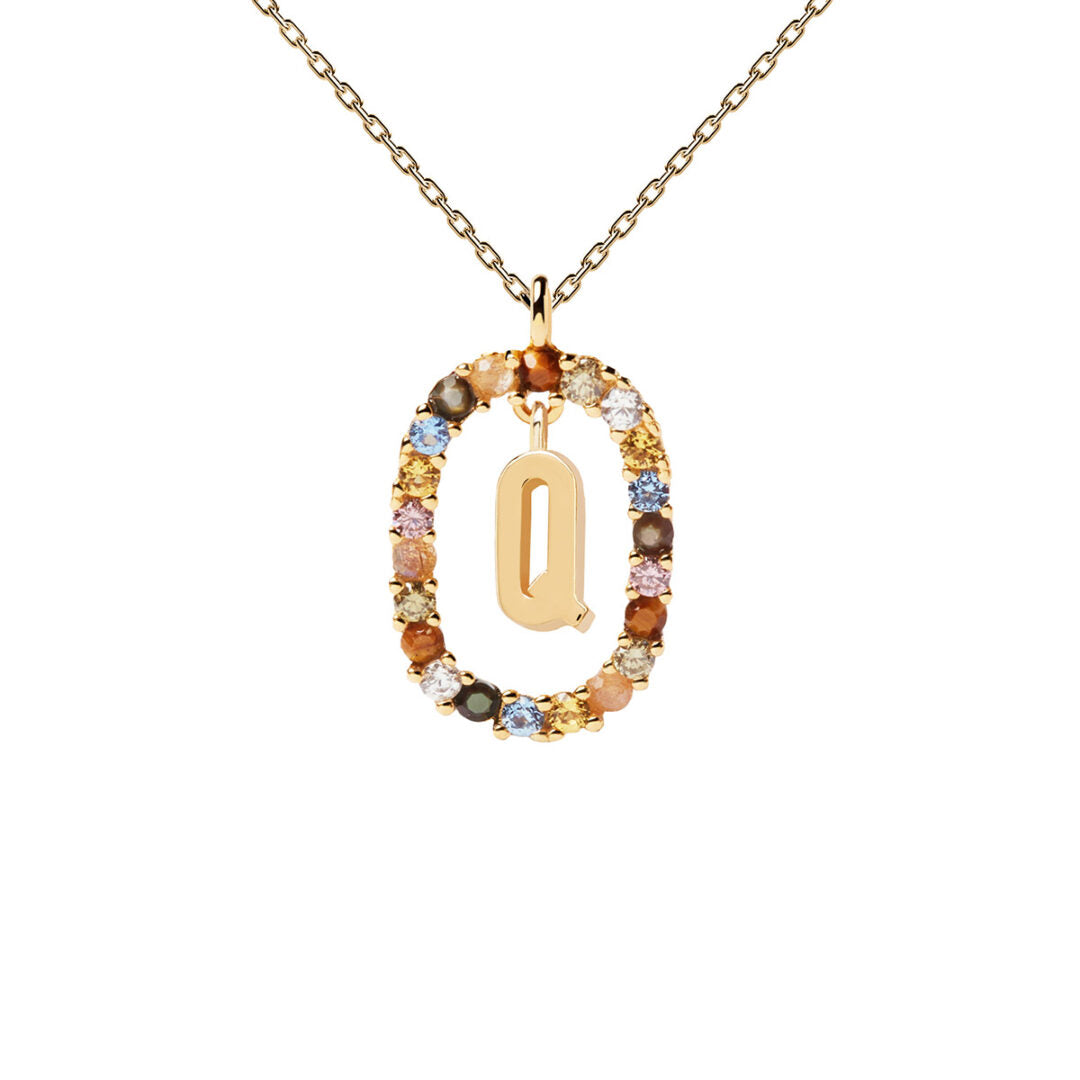 PD Paola Letter Q Necklace - 18k Gold plating